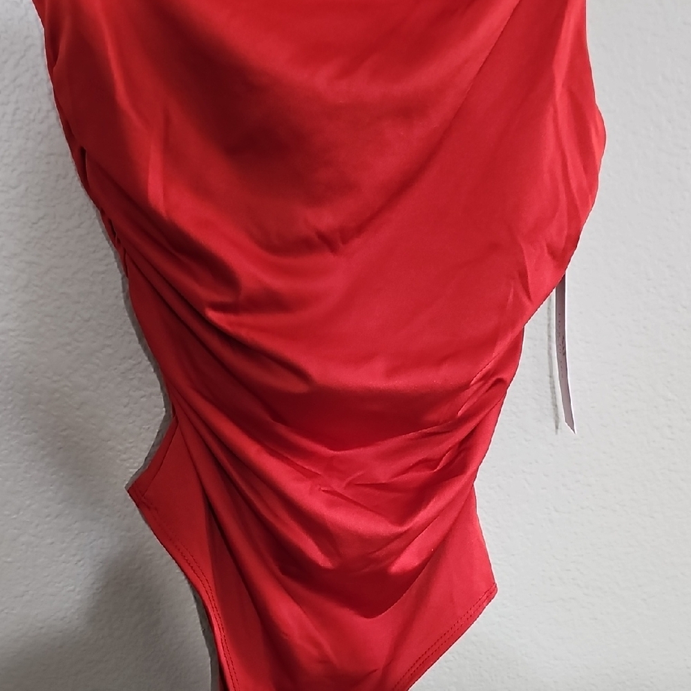 Red Women's Bodysuit - Picture 4 of 5